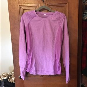 lululemon running long sleeve pink